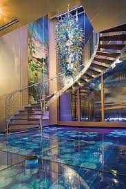 Wonderful Staircase design | House design, Architecture, Glass floor gambar png