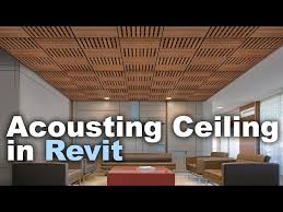 acoustic ceiling in revit tutorial