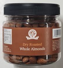 unsalted dry roasted whole almonds