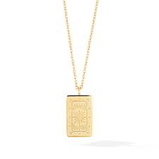 Check spelling or type a new query. The Sun Tarot Card Necklace Yellow Gold Glacier Mist