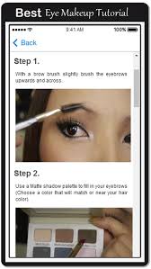 tutorial eye makeup and eyebrows by
