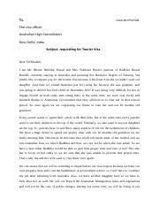 cover letter of tourist visa docx to
