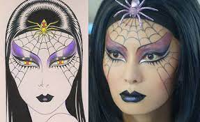 spider woman halloween makeup by kabuki