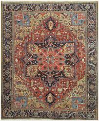 antique hand knotted persian heriz rug