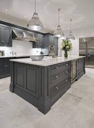 The cabinets sink fittings counter and vent ho. Luxury Grey Kitchen Tom Howley Elegant Kitchen Design Grey Kitchen Designs Kitchen Cabinet Design
