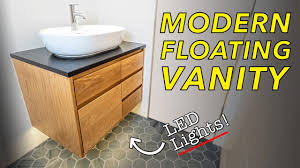 how to build a floating bathroom vanity