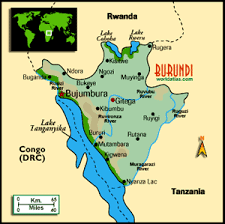 Lake tanganyika occupies the southern end of the western rift valley, and for most of its length the land rises steeply from its shores. Burundi Map Only Coastline On The Landlocked Lake Tanganyika World Thinking Day Burundi Landlocked Country