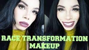 from black to white race transformation