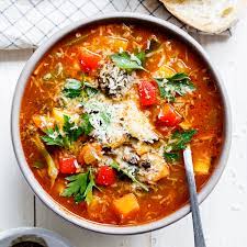 Vegetable Soup With Vegetable Shoots  gambar png