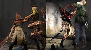 I wonder why Pyramid Head's tongue isn't in his mori, since the pose feels  influenced from if he attacks James in Silent Hill 2. : r/deadbydaylight