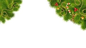 Christmas Decorations And Lights On Transparent Background For Your
