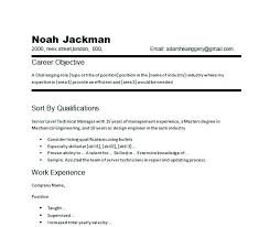 Sample Job Objectives Resume Career Objective For Resumes Personal