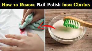 easy way to remove nail polish stains