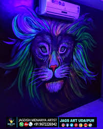 Lion Art Udaipur Neonart Tiger