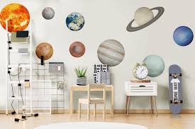 Solar System Sun And Planets Wall Decal