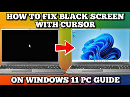 cursor with a black screen on windows