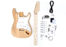 diy electric guitar kit ash maple st