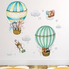 Hot Air Balloon Wall Stickers For