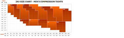 74 Efficient 2xu Compression Pants Size Chart