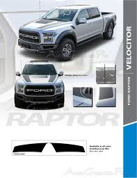 Ford Raptor Hood Stripes Velocitor Hood Decals Vinyl Graphics Kit 2018 2019 2020