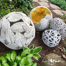 How to make giant christmas ornaments. Awesome Yard Art Garden Decoration Ideas The Garden Glove