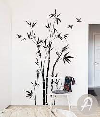 Bamboo Tree Forest Wall Decal Large