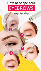 how to shape eyebrows learn step by