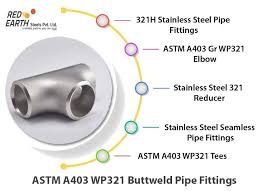 Astm A403 Wp321 Buttweld Pipe Fittings Stainless Steel