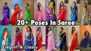 20 photo poses in saree poses for