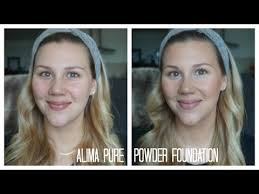 alima pure powder foundation routine
