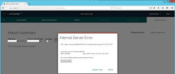 internal server error status 500