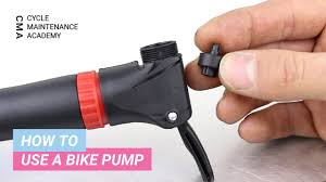 how to use a bike pump you