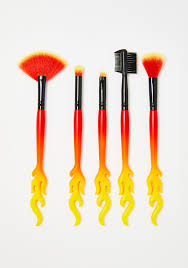 cur mood fiery hot makeup brush set