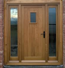 external frame and filled door with