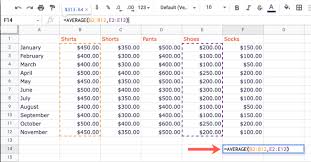 how to calculate average in google sheets