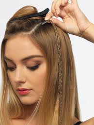 Using the concept of the basic braiding technique i will describe a more in depth technique that is easier to use with smaller hair sections and certainly easier with extensions. Two Braid Extension Clip Ins Pop By Hairdo Hair Extensions Com