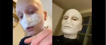 incredibly realistic voldemort costume