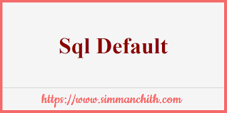 sql default constraint insert default