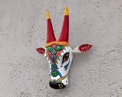 Bull Head Nandhi Mask