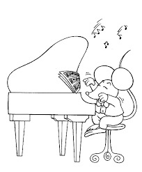 Mighty piano musical instrument coloring. Piano Coloring Pages Coloring Home