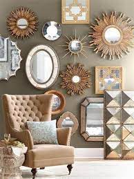 best small circle mirrors on wall