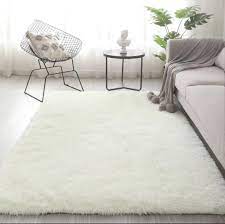 fluffy plush carpet in cream furniture