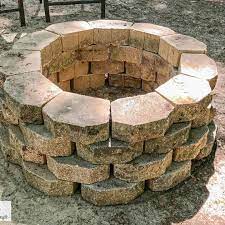 Build A Simple Concrete Paver Fire Pit