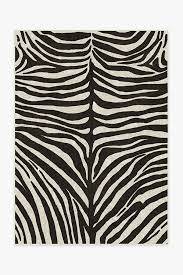 black white zebra faux hide rug