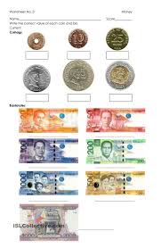 Money Philippine Coins And Bills Money Worksheets 2nd