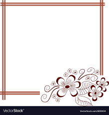 Floral Hand Drawn Frame Greeting Invitation Card