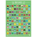 100 places bucket list poster iwoot uk