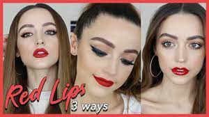 3 easy makeup looks to pair with red