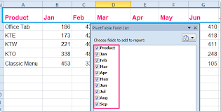 how to sort field list in pivot table