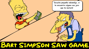 En juegos de bob esponja seguro que encontraremos a los usuarios más infantiles asi que podrás hacerte amigo de ellos cuando los veas jugando a estos juegos. Bart Simpson Saw Game Youtube